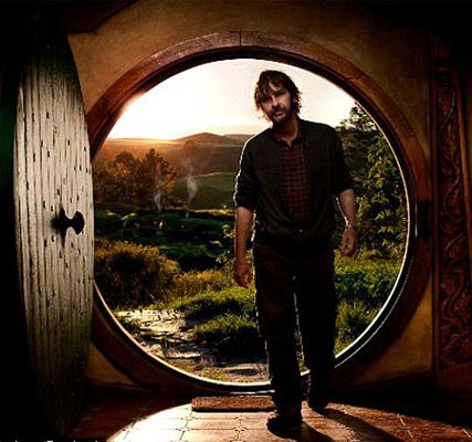 Peter Jackson filming The Hobbit