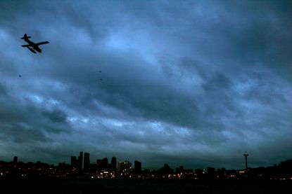 Cloudy skies in Seattle