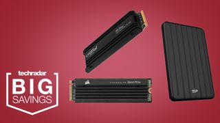 Artwork for a TechRadar Gaming PS5 SSD deal post