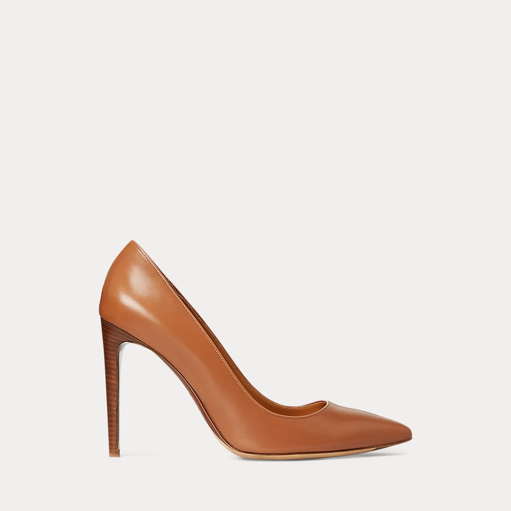 Ralph Lauren Celia pumps in brown gold