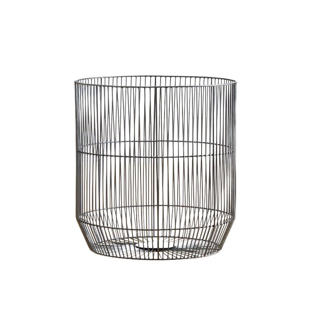 Keranjang logam bulat halus