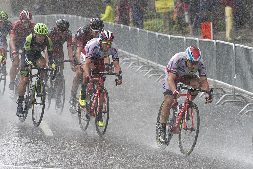 When the rain fell it came down hard