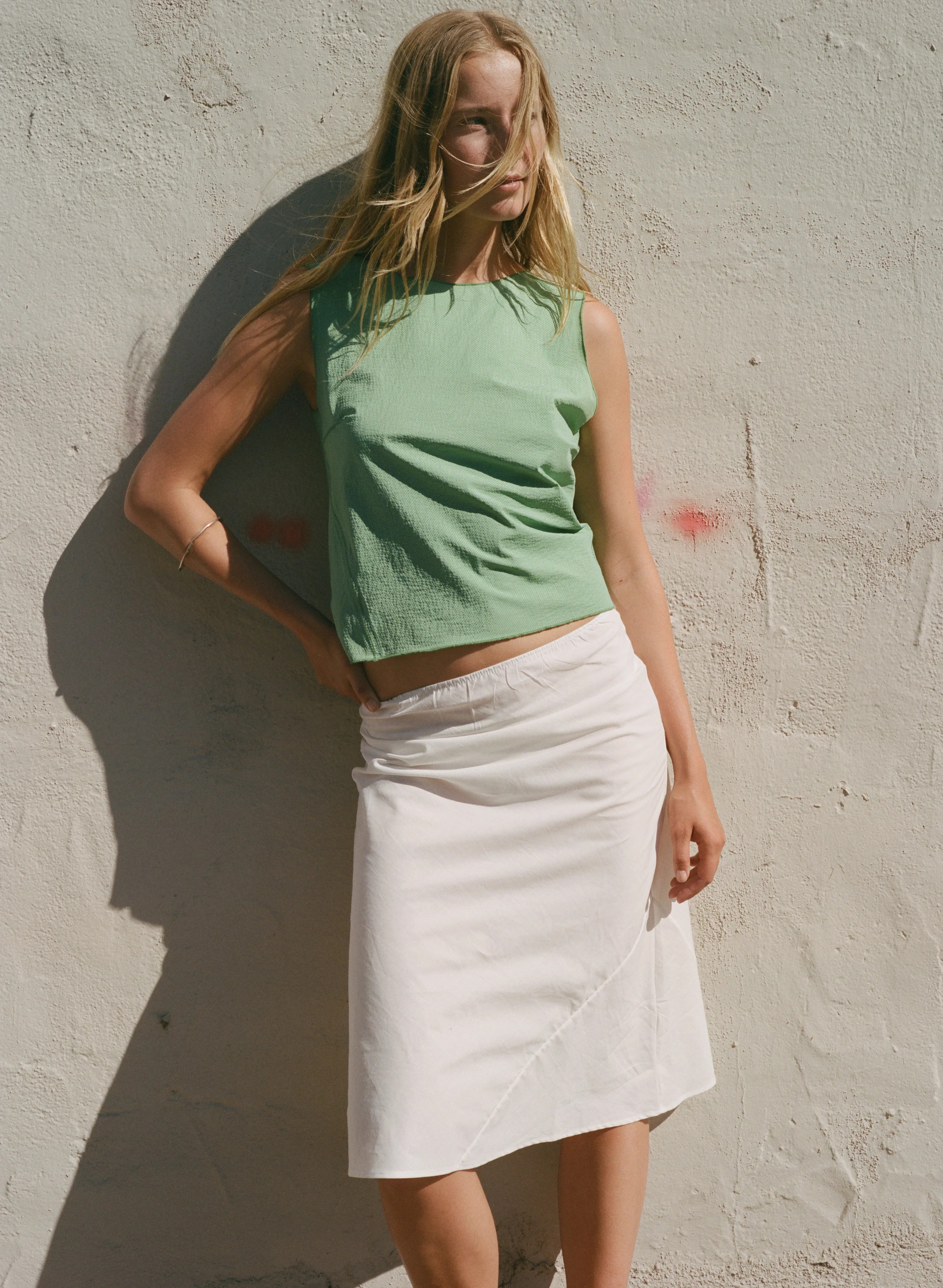 Charlie Bead, 90s prejudice skirt white