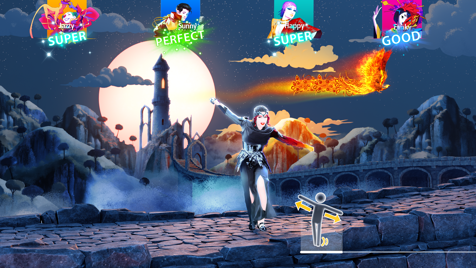 A Just Dance 2026 Edition gameplay screenshot.