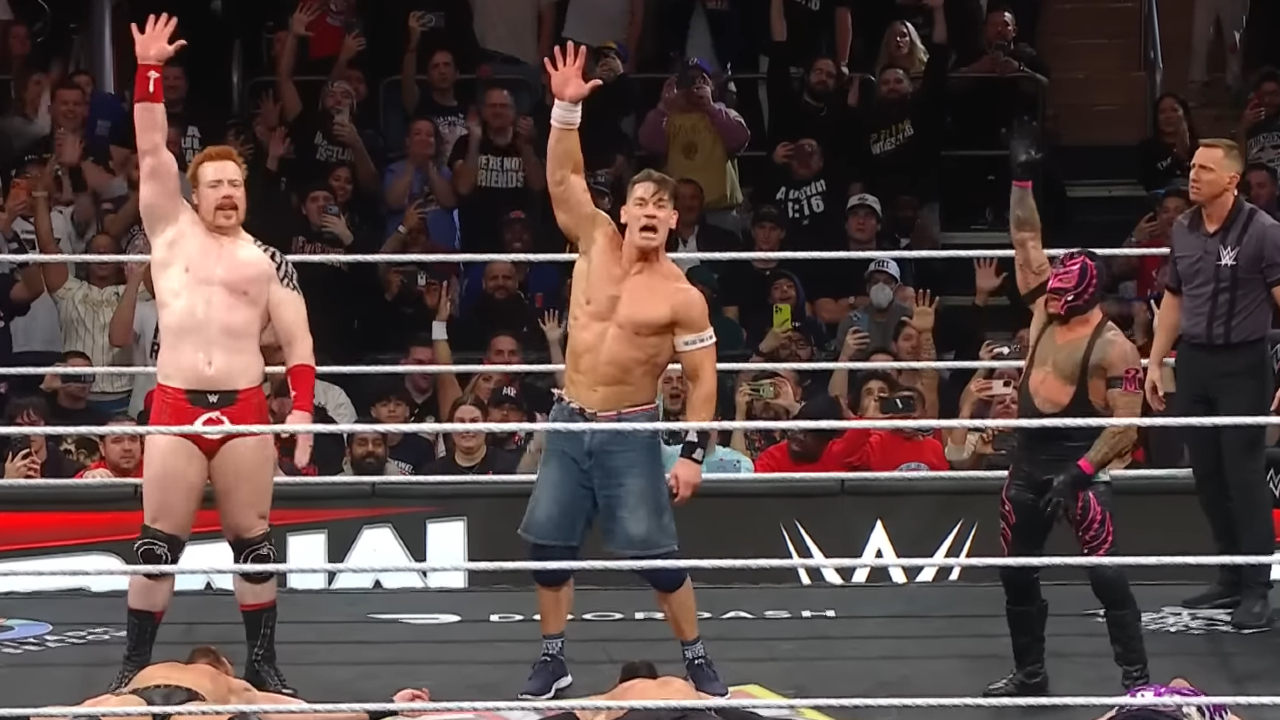 Sheamus, John Cena, and Rey Mysterio on Raw