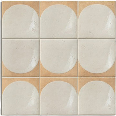Menara White Arches Porcelain tiles from Otto Tiles