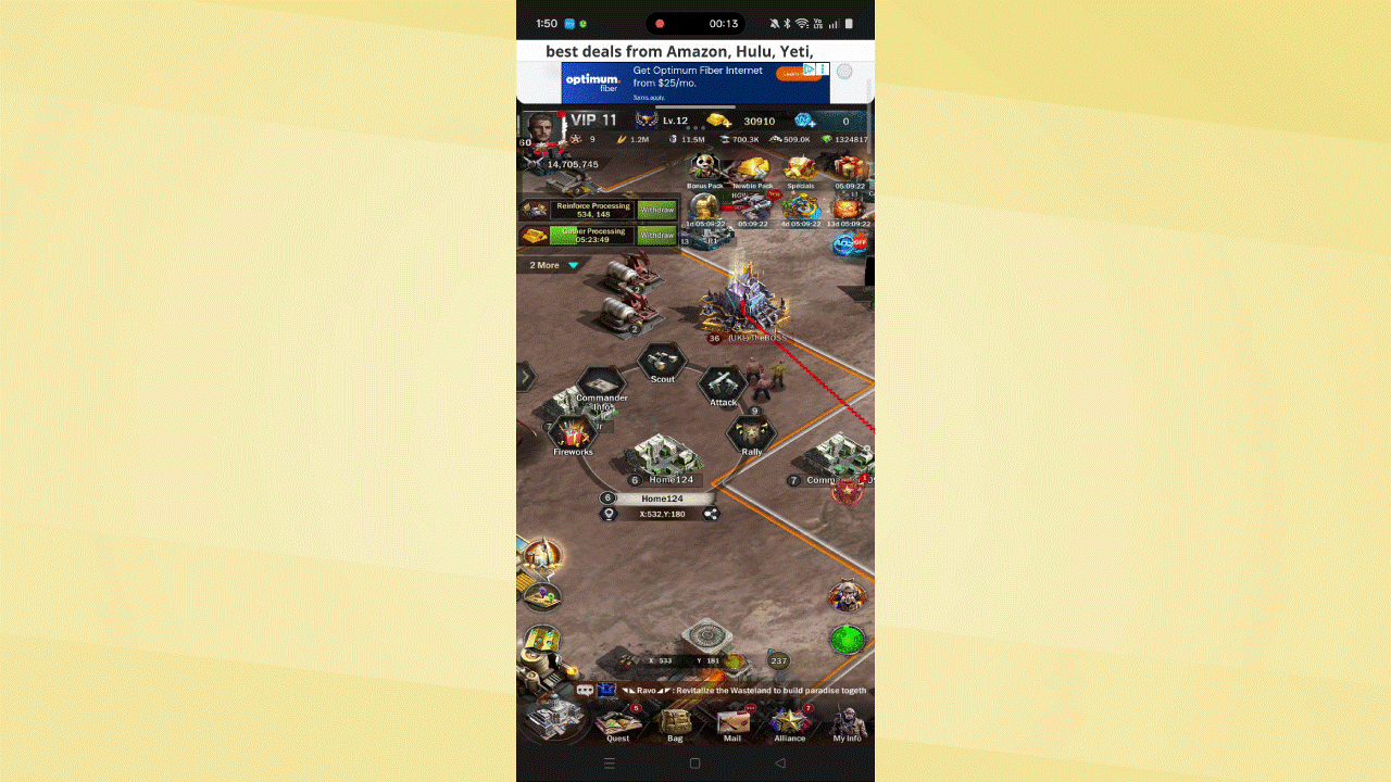 Screen recording of OnePlus 15 Smart Sidebar feature.