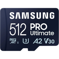 Samsung Pro Ultimate microSD Card (512GB)Was: $79.99Now: $57.83 at Amazon