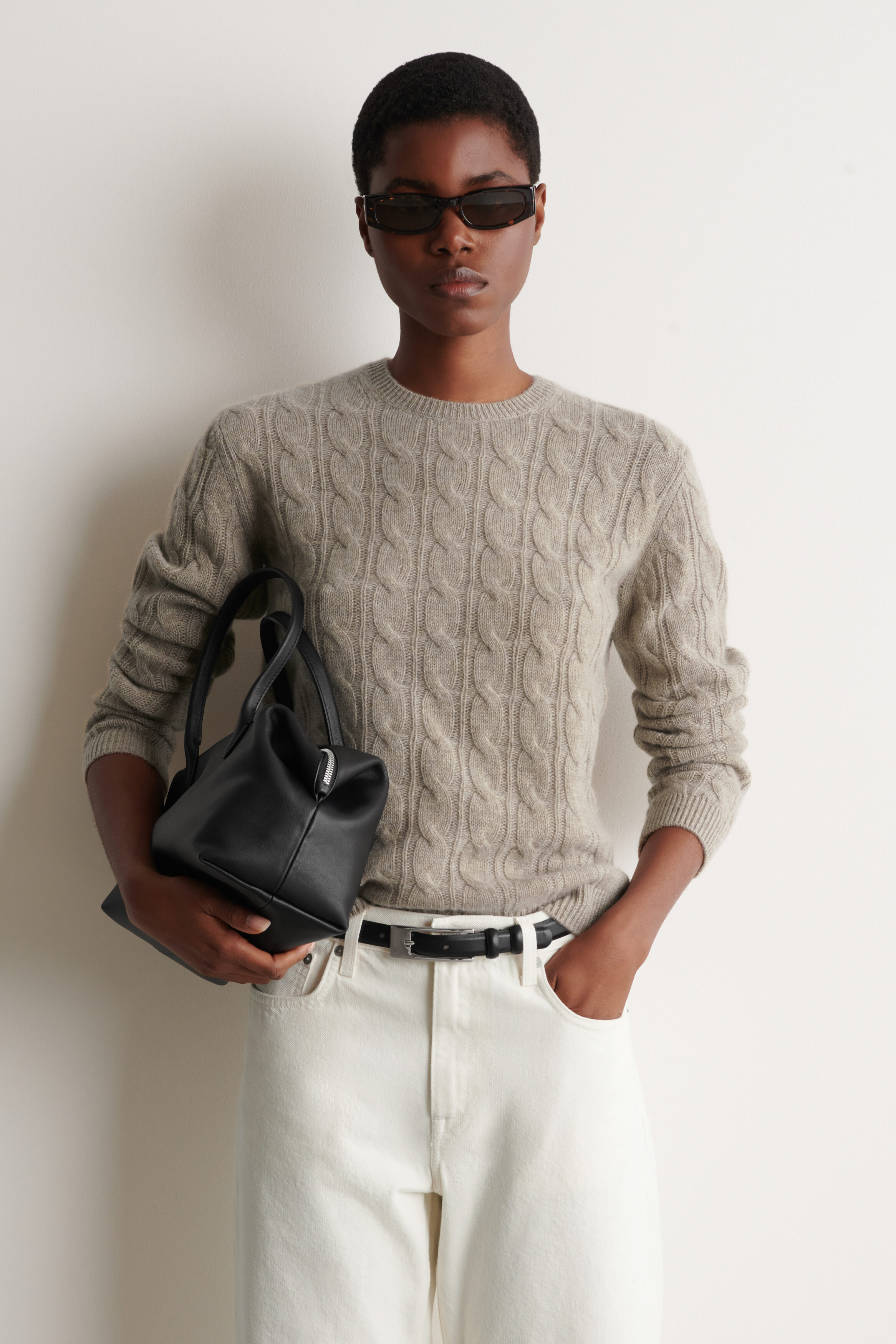 Cable-Knit Cashmere Sweater