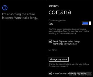 Cortana Settings