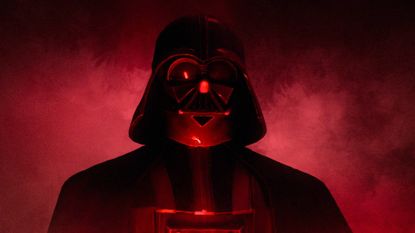 Darth Vader lit red by his lightsaber in Maul &ndash;&nbsp;Shadow Lord