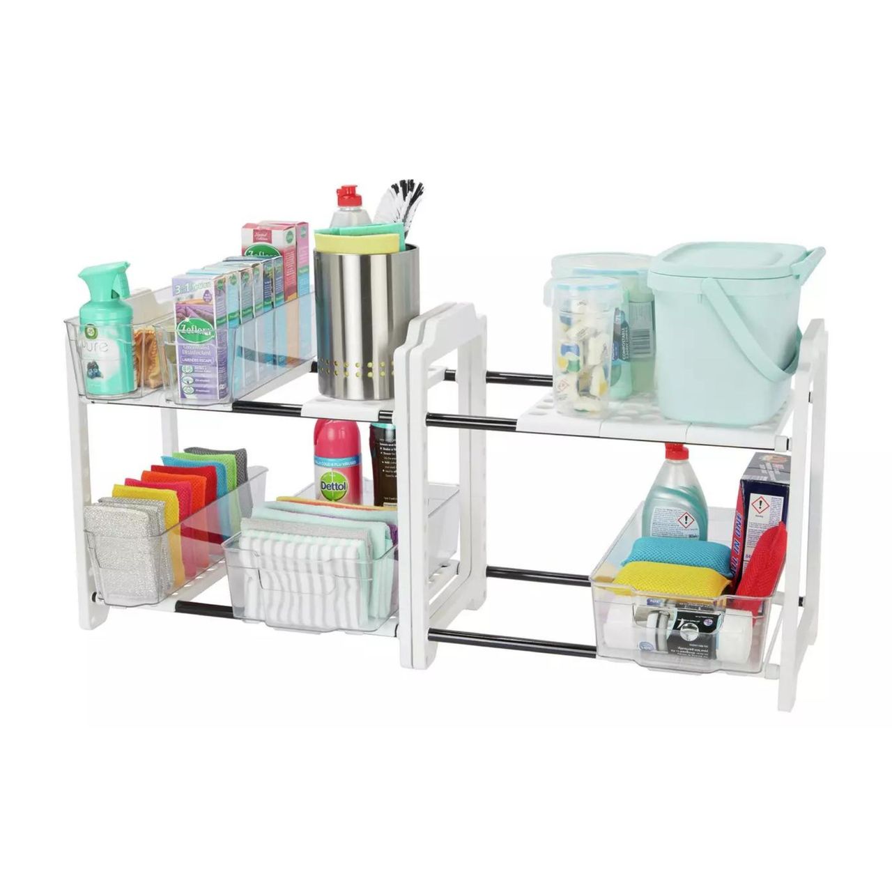 How to organize under the kitchen sink according to decluttering