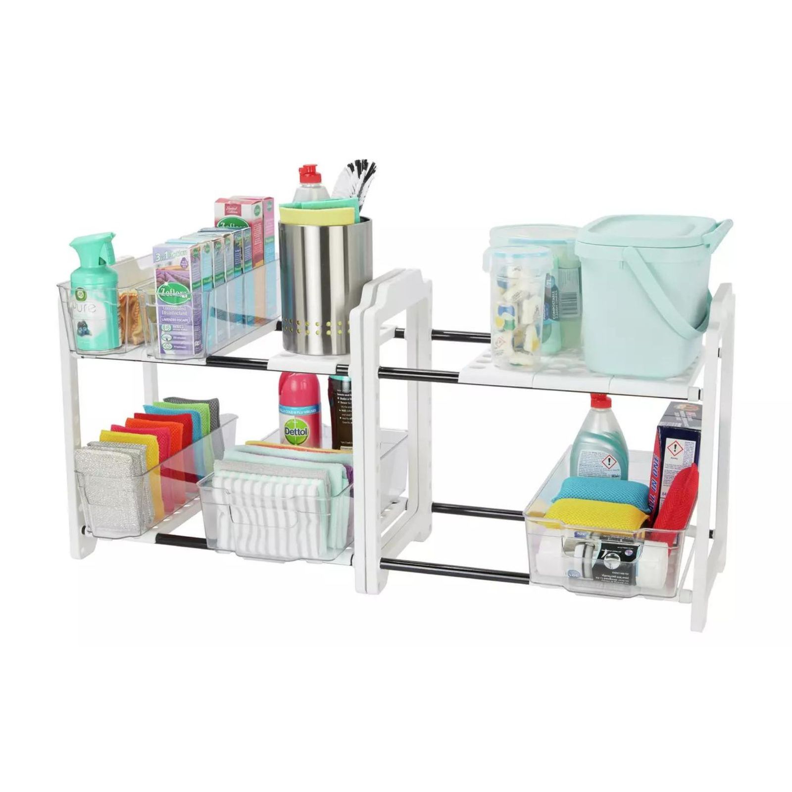 How to organize under the kitchen sink according to decluttering