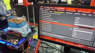 Extreme overclocking means digging deep into the BIOS, or using a nicely preconfigured one.
