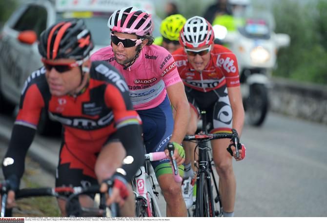 Michael Matthews tucked in among the leaders
