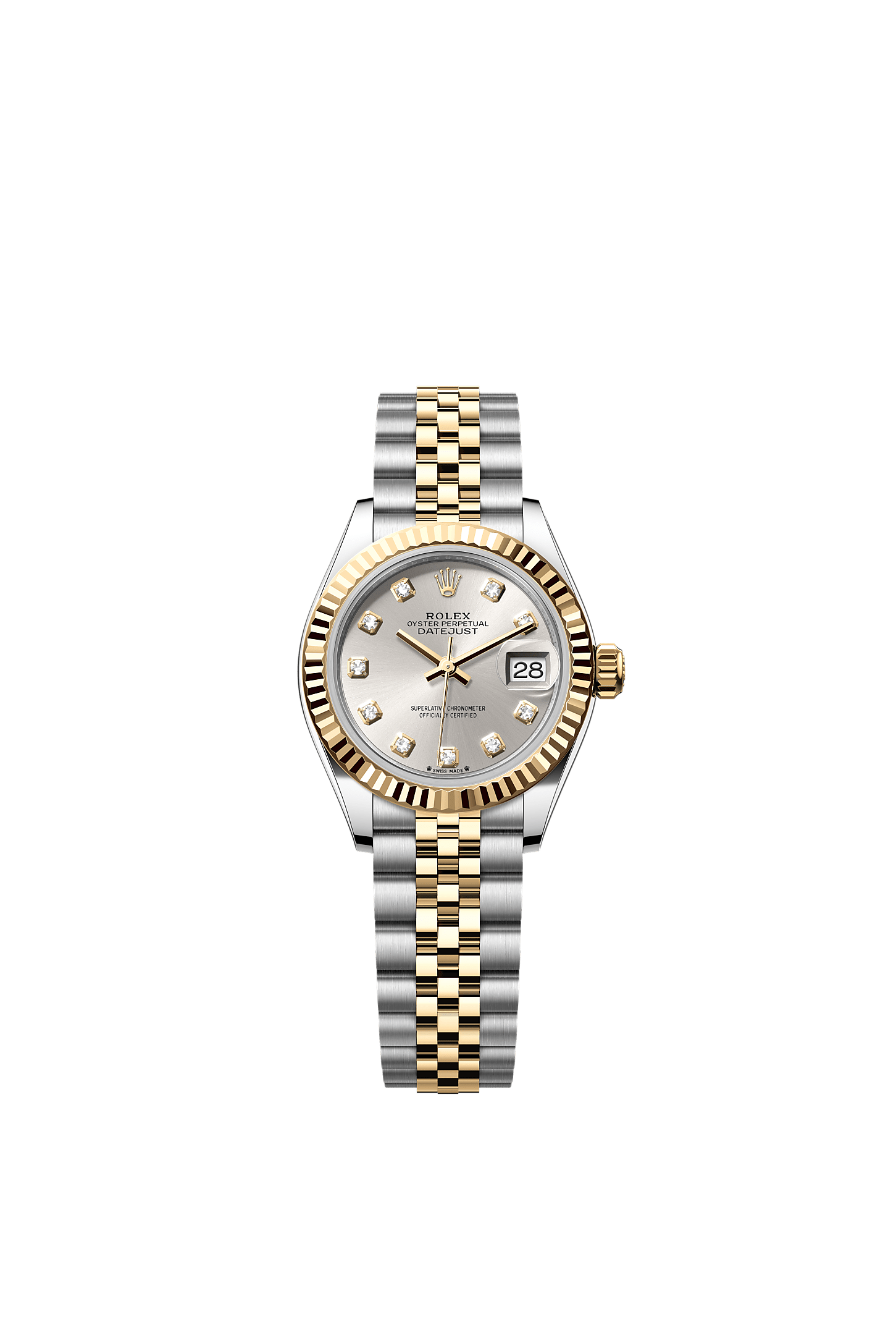 Rolex Lady-Datejust Watch: Oystersteel and Yellow Gold - M279173-0007