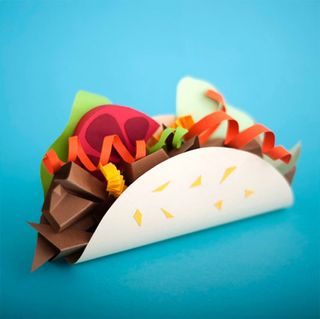 Paper art food