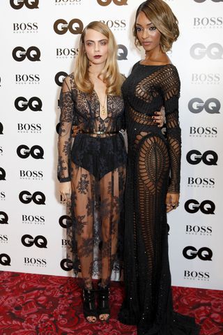 Cara Delevingne & Jourdan Dunn at The GQ Men Of The Year Awards, 2014