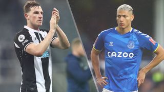 Chris Wood of Newcastle United and Richarlison of Everton could both feature in the Newcastle United vs Everton live stream