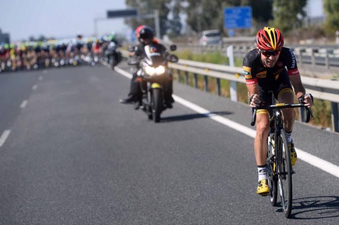 Jaco Venter (MTN-Qhubeka) on the attack