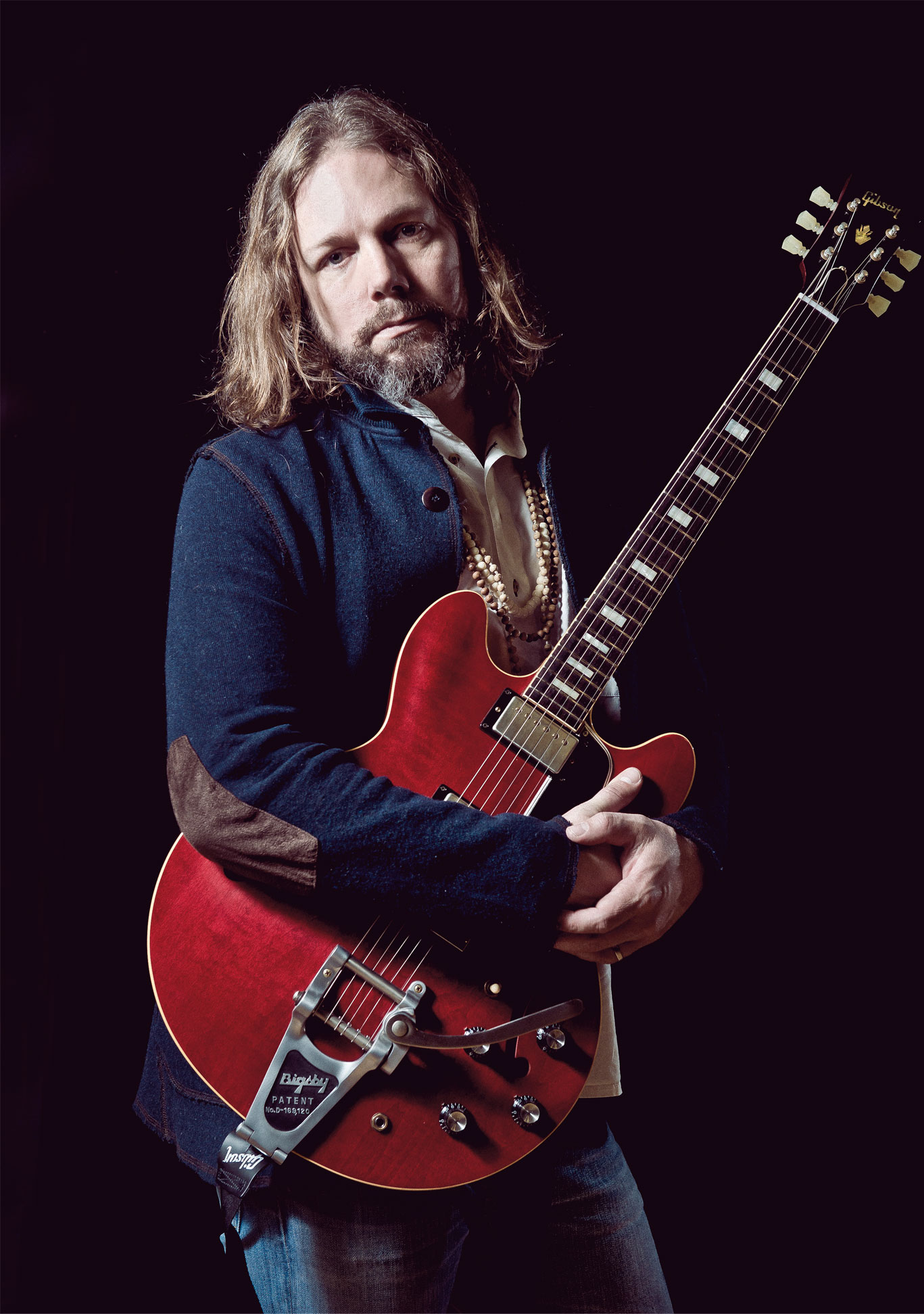 Rich robinson with his signature gibson es-335