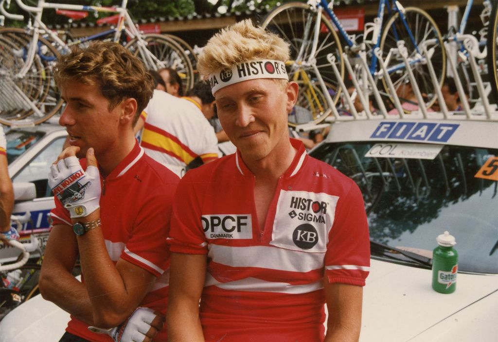 Denmark's Brian Holm ahead of the 1991 Worlds
