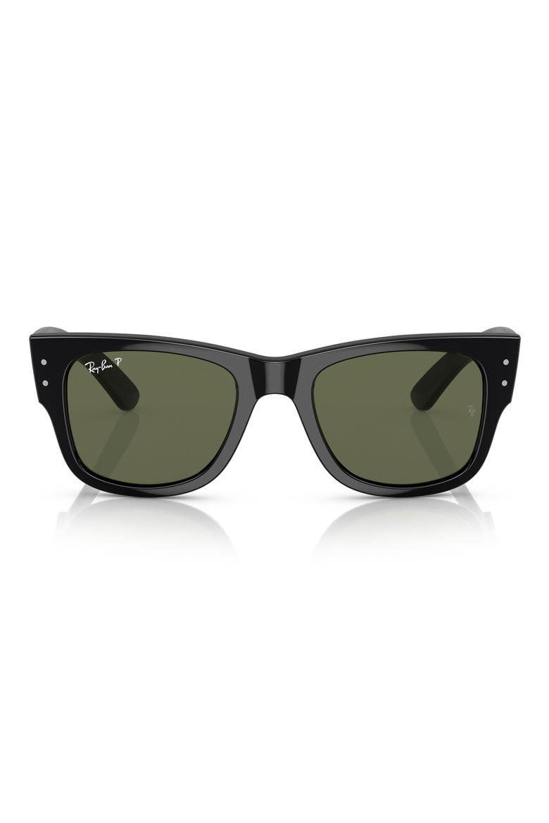 Mega Wayfarer 52mm Polarized Square Sunglasses