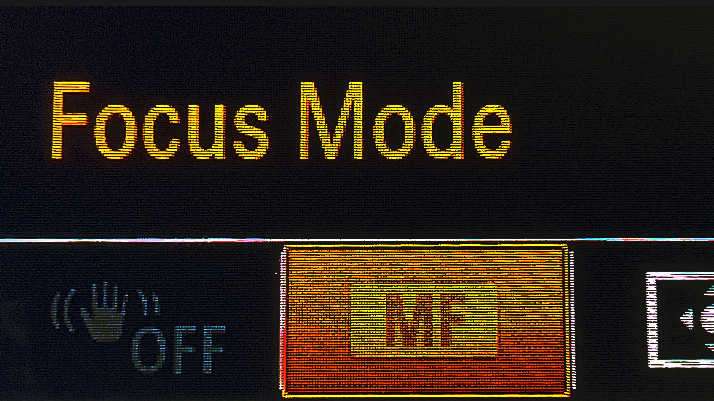 Camera menu setting showing 'Focus Mode'