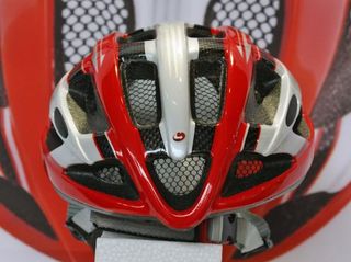 Integrated mesh netting on the forward vents will protect riders from stinging insects.