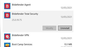 Bitdefender Uninstall