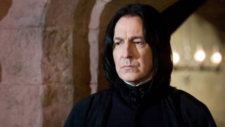 Alan Rickman in character as Professor Severus Snape