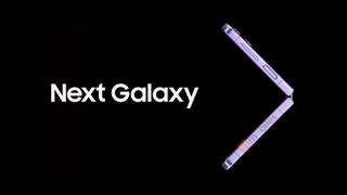 The alleged side profile of the Samsung Galaxy Z Flip 4 in Bora Purple