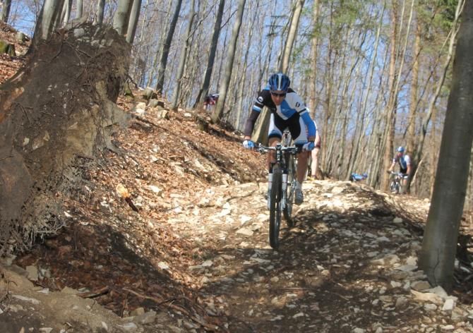 Fabian Giger and Henk Jaap Moorlag on the Albstadt World Cup course