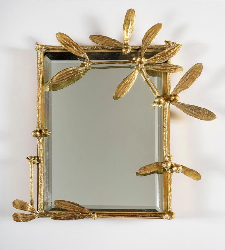 "gui" Mirror, Claude Lalanne, Les Lalanne, Design, Gilded, Mirror