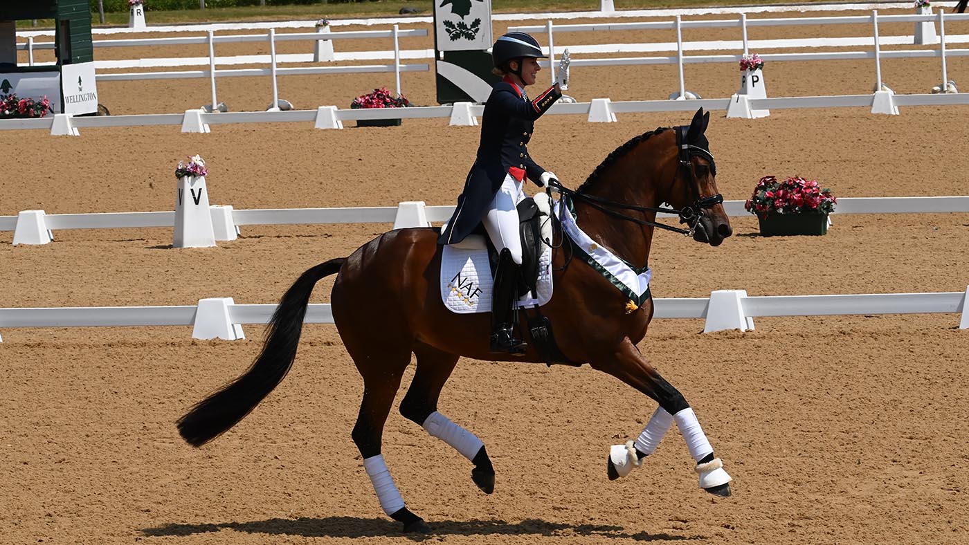 Charlotte Dujardin on Times Kismet at Wellington CDI3* 2023