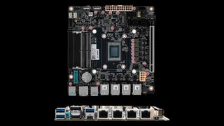 Mini-ITX motherboard with mobile Ryzen CPU