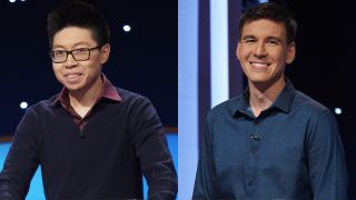 Andrew He and James Holzhauer on Jeopardy! Masters.