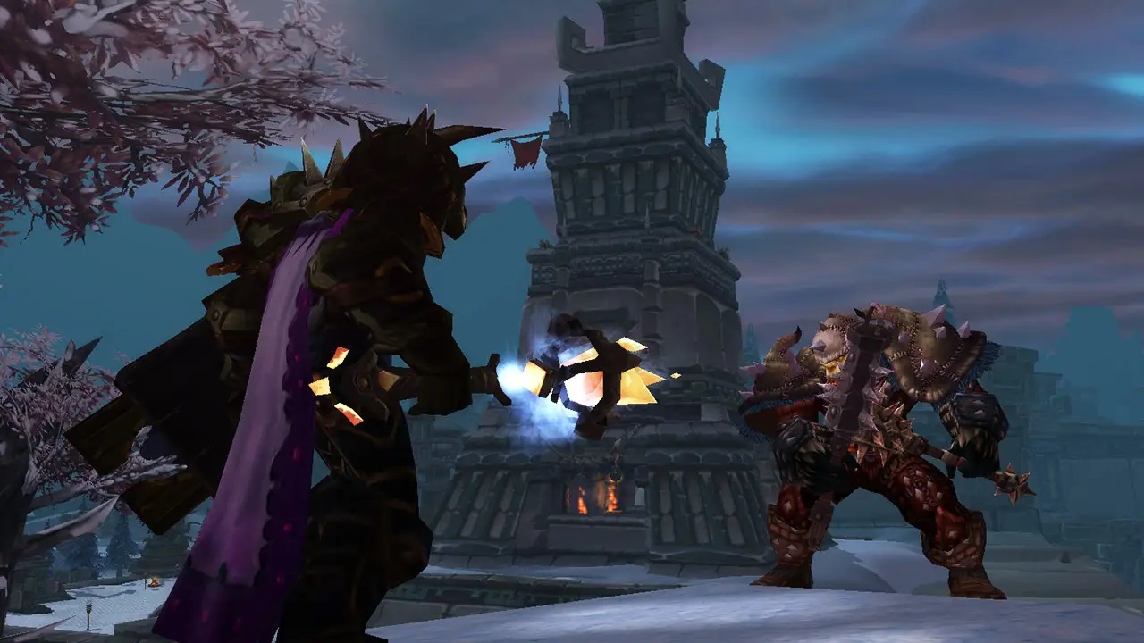 Captura de tela promocional do World of Warcraft Classic Wrath of the Lich King
