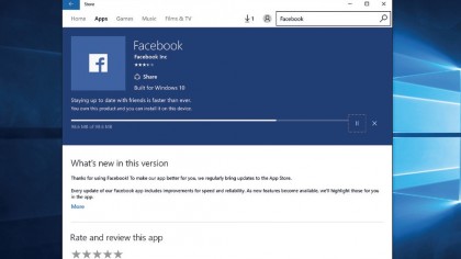 install facebook on windows 10