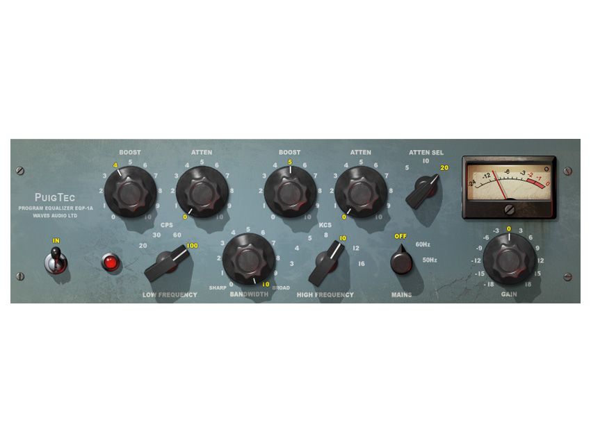 The EQP-1A EQ is slightly idiosyncratic.