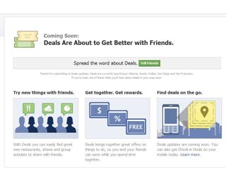 Facebook Deals: it's not the same as Facebook Deals