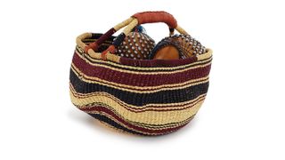 This is a 12-piece set supplied with its own hand-made, hand-woven basket