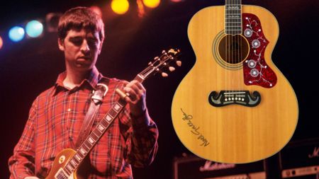 Noel Gallagher's Epiphone EJ-200, set to be auctioned in April 2026