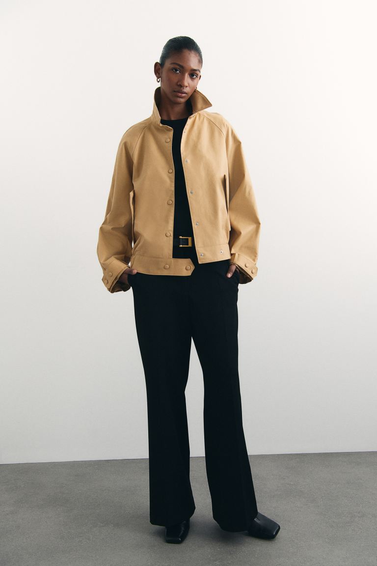 Twill Jacket With Collar