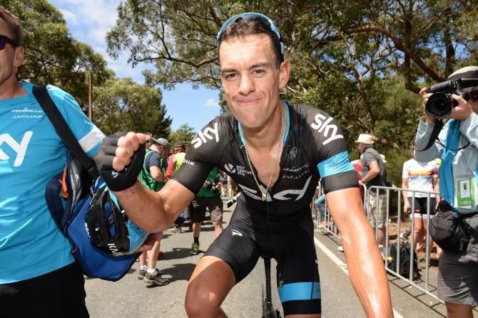 A very happy Richie Porte (Team Sky) post stage