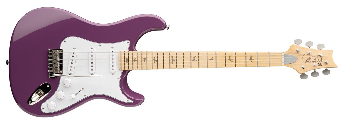 PRS's SE Silver Sky in Maple Summit Purple