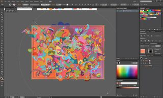 How to design an abstract collage-style pattern