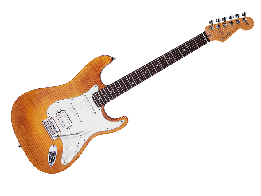 The Select Strats have the same compound-radius 'board as the American Deluxes.