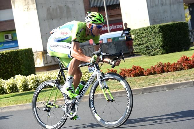 Breakaway rider Matthias Krizek (Cannondale)