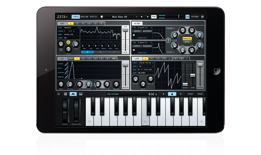 It&#039;s not a cut-down - this is the full Z3TA+ 2, enhanced in many respects by being on a touchscreen device